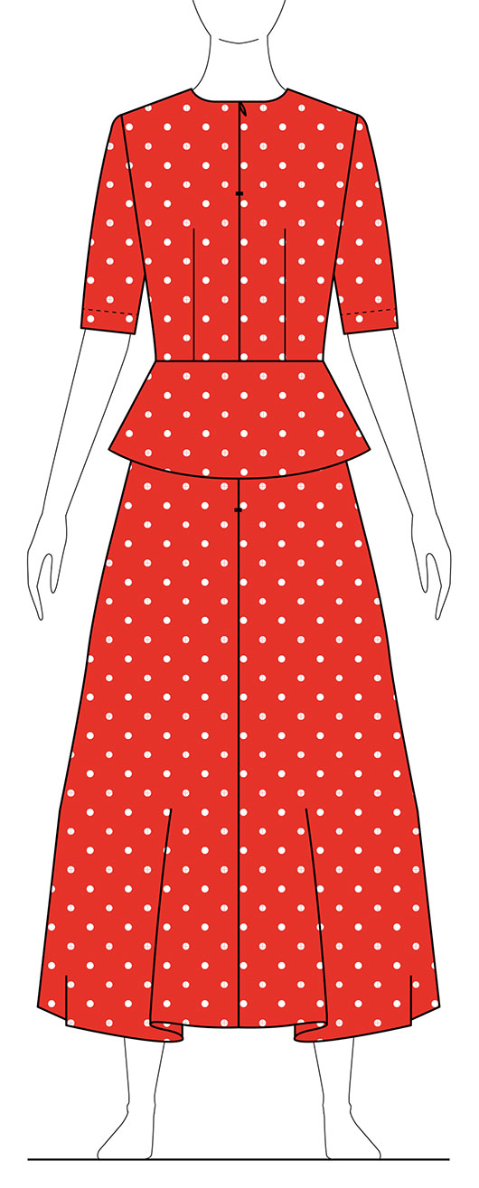 tenue-a pois-dos